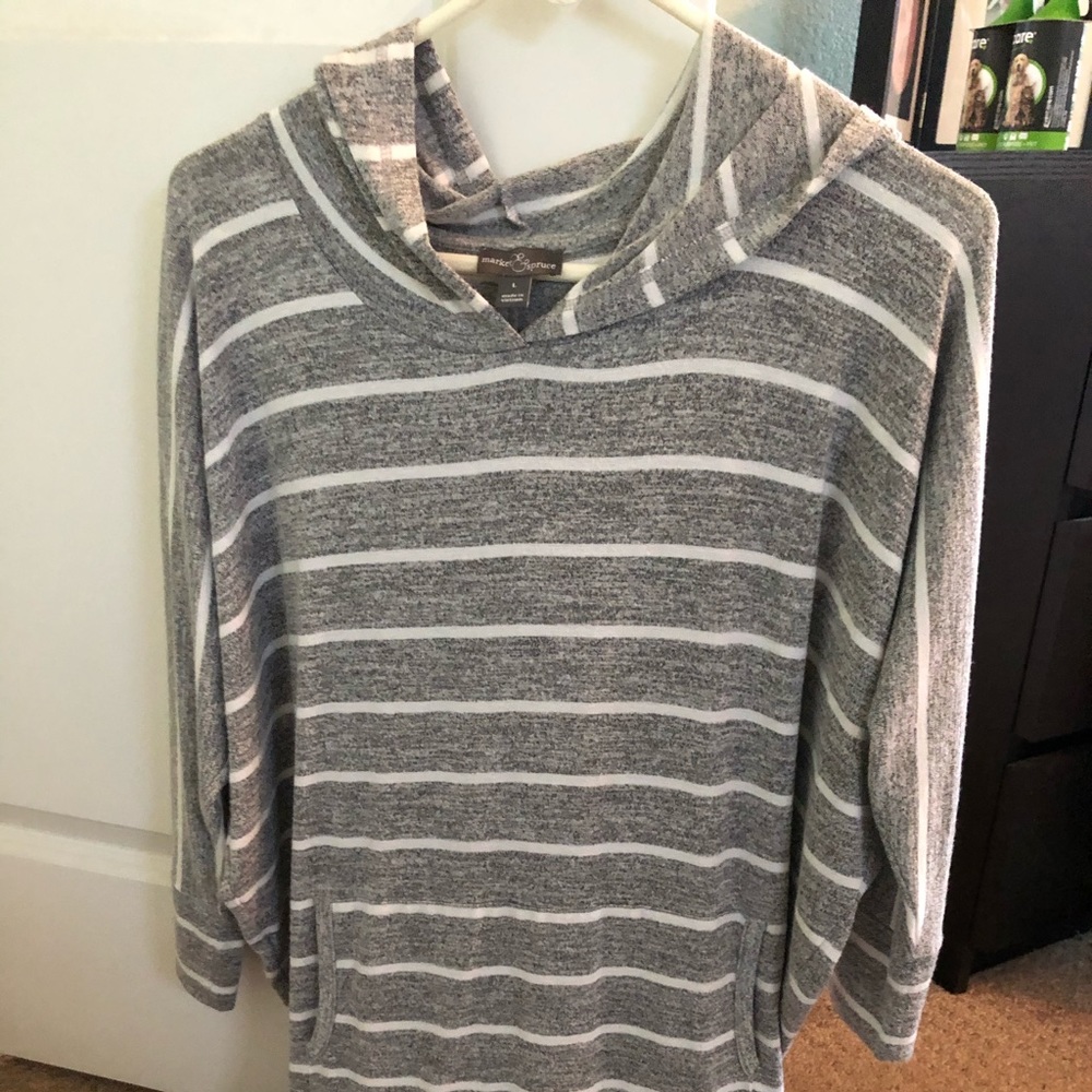 Woman’s athleisure hooded sweater